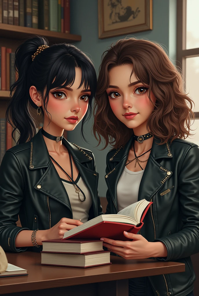 These girls grow up and have totally different personalities, one is studious and the other is rebellious