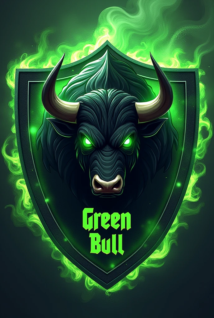 Shield of a volleyball team called Green Bull