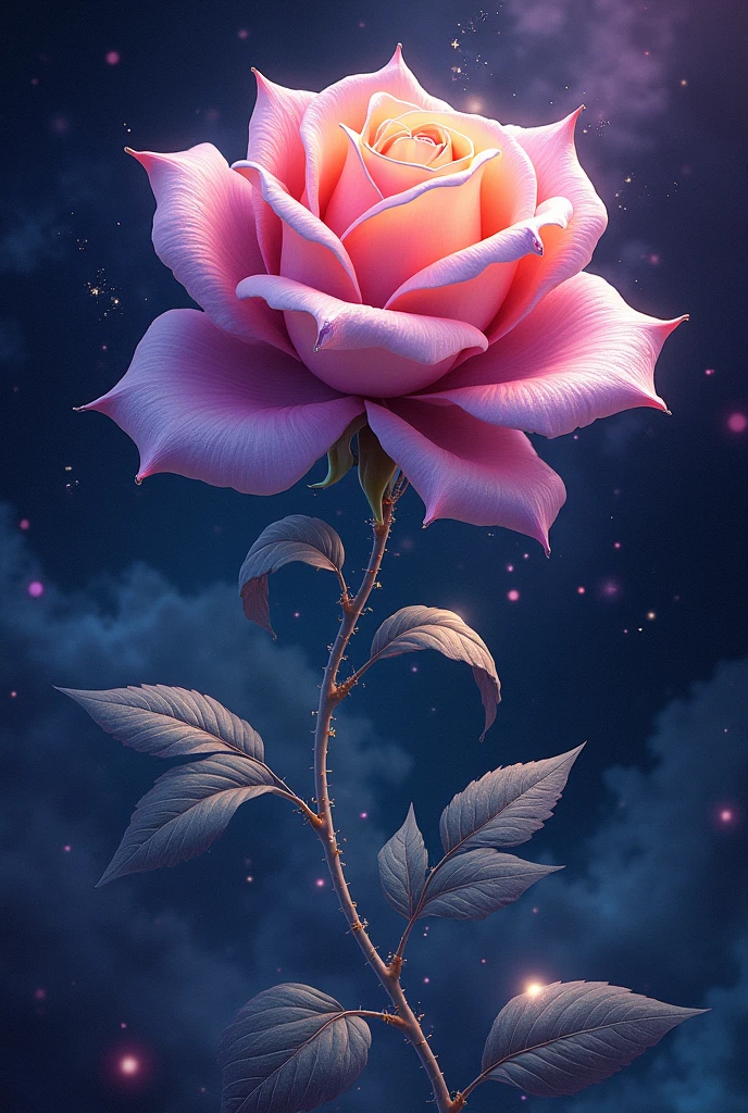Univer rose en dessin