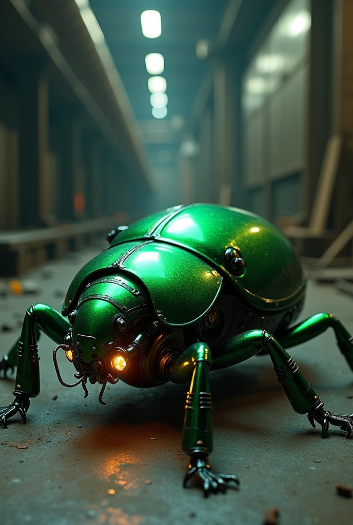 Green Beetle with V8 engine
