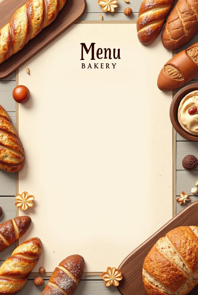 Create a template-based bakery menu
