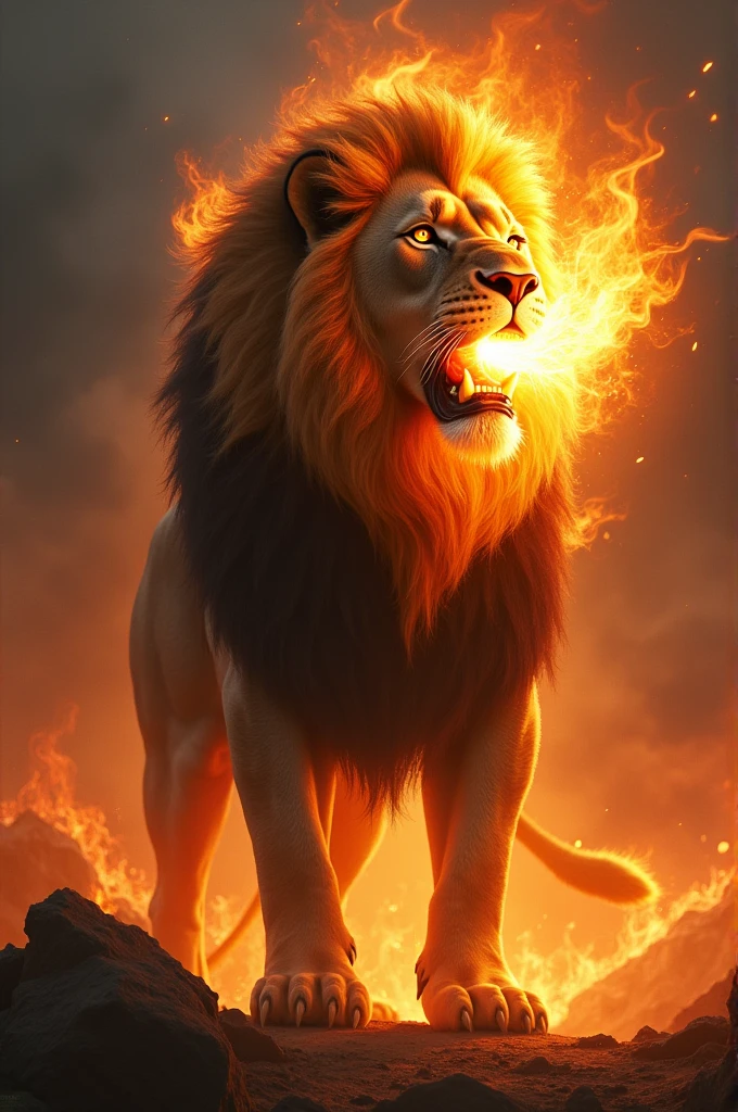 lion fire soon draws imposing attention