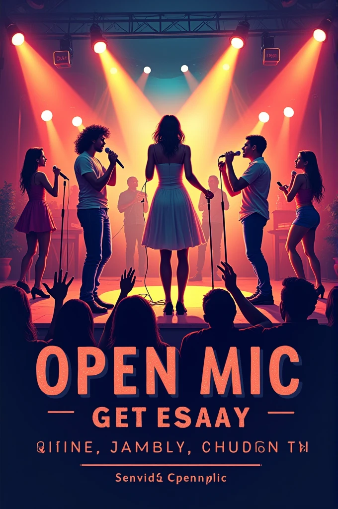 A poster for open mic