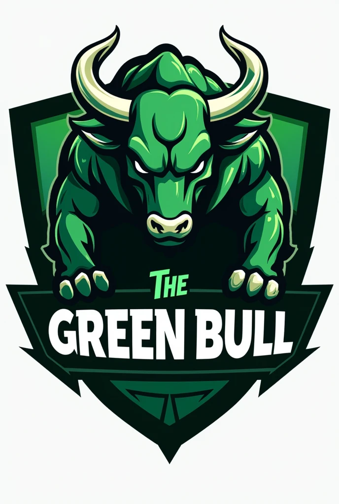 Shield for a volleyball team called green bull