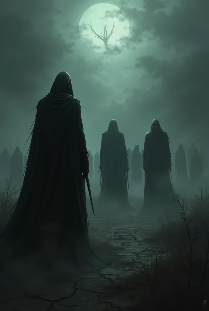 This is an image of a dark period representing a great tribulation and a time of horror and despair.
