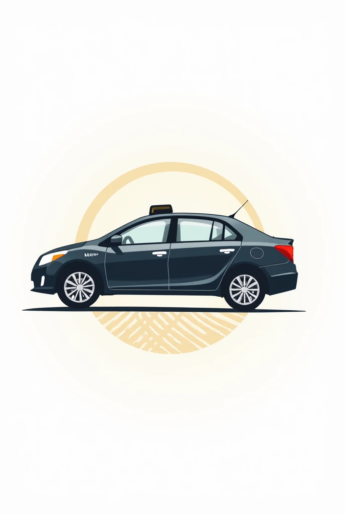 Generate a logo about a multi-passenger taxi, and on a white background, You can add decorations