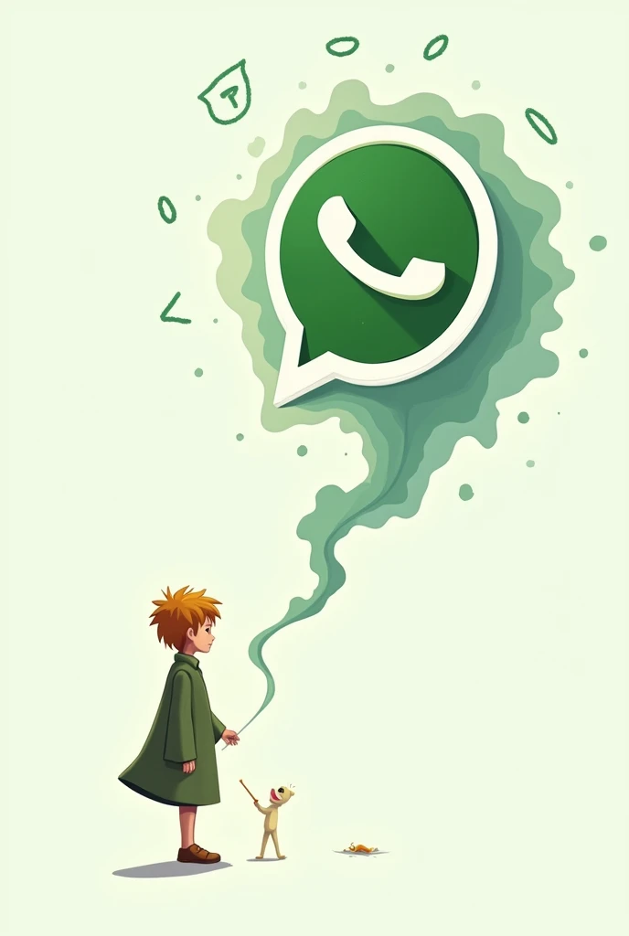 an image of the WhatsApp logo icon with some symbol alluding to The Little Prince. The file must be in PNG and be transparent.