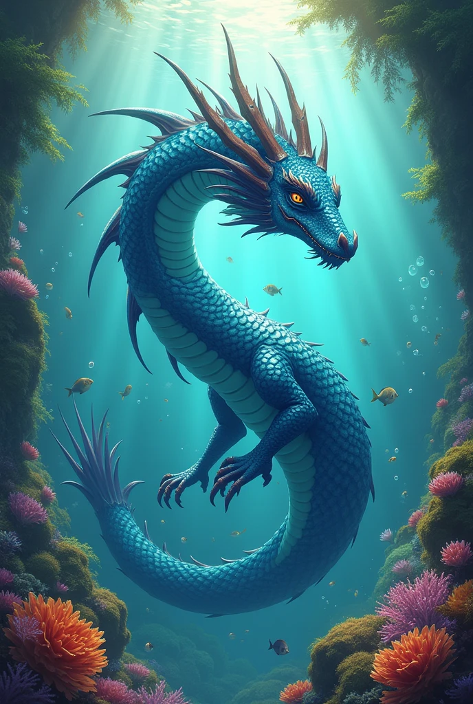 A water dragon