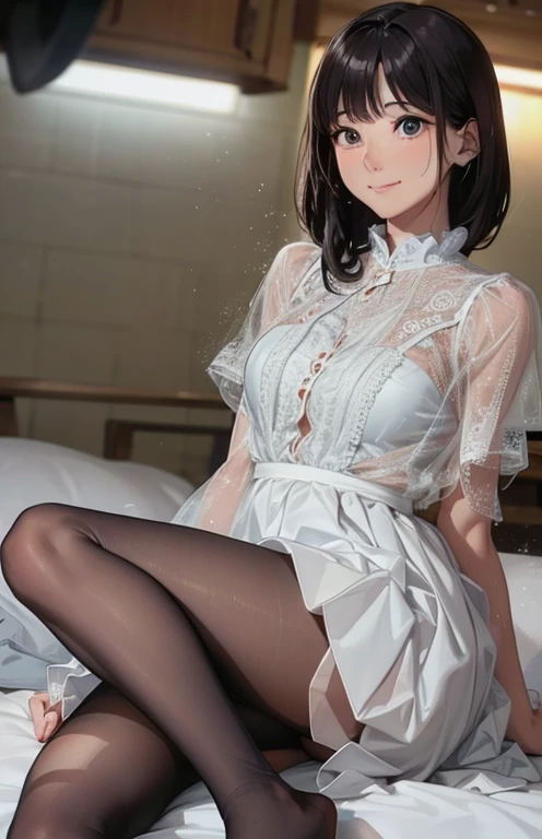 , Sweat, vapor, Center of chest, shy, Great hands, Looking at the audience, Cute Smile