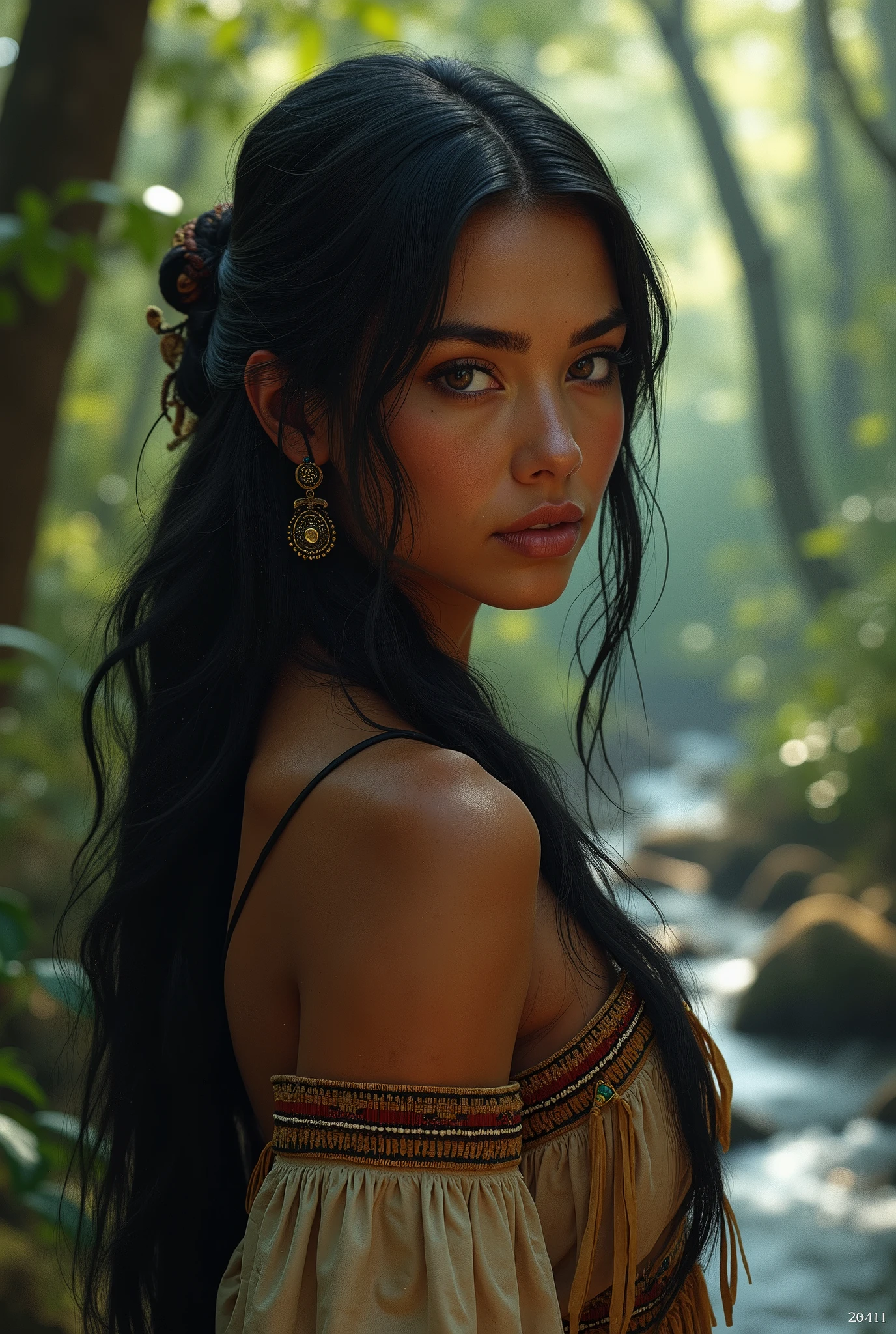 young woman 2 native american sexy