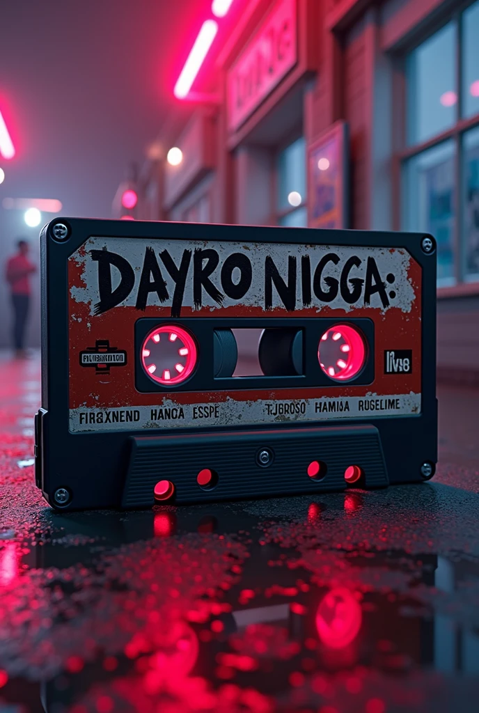a cassette that says reggaeton with the name DAYRO NIGGA
