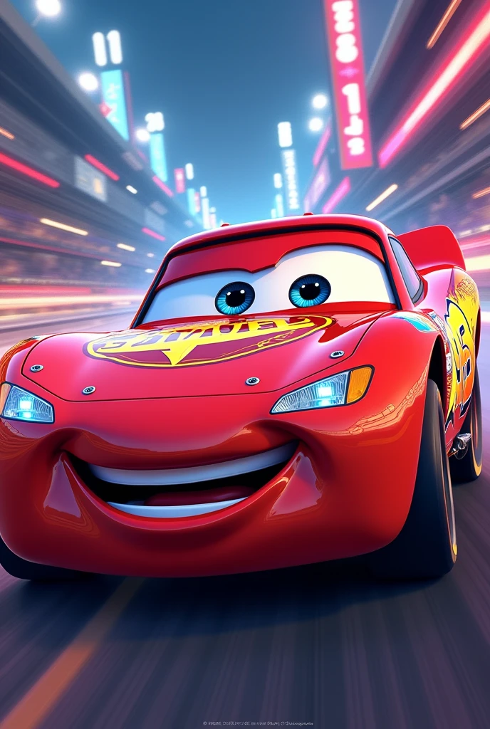Generate birthday invitation with the following information:
birthday person: Samuel
Data: 07/09/24
Local: Major Ferreira, 498, San Francisco.
Lightning MCQUEEN Theme
