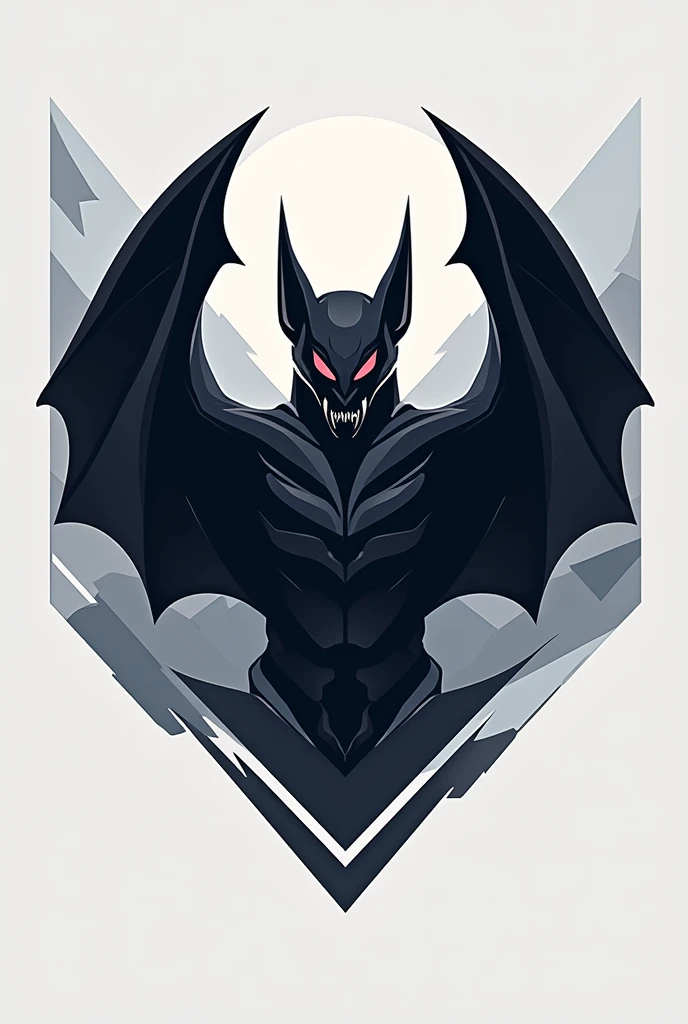 Generate a bat 
theme LOGOS FOR ATOMIO
