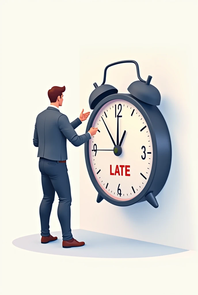 Delay Illustration: A clock or calendar with a date marked as late.