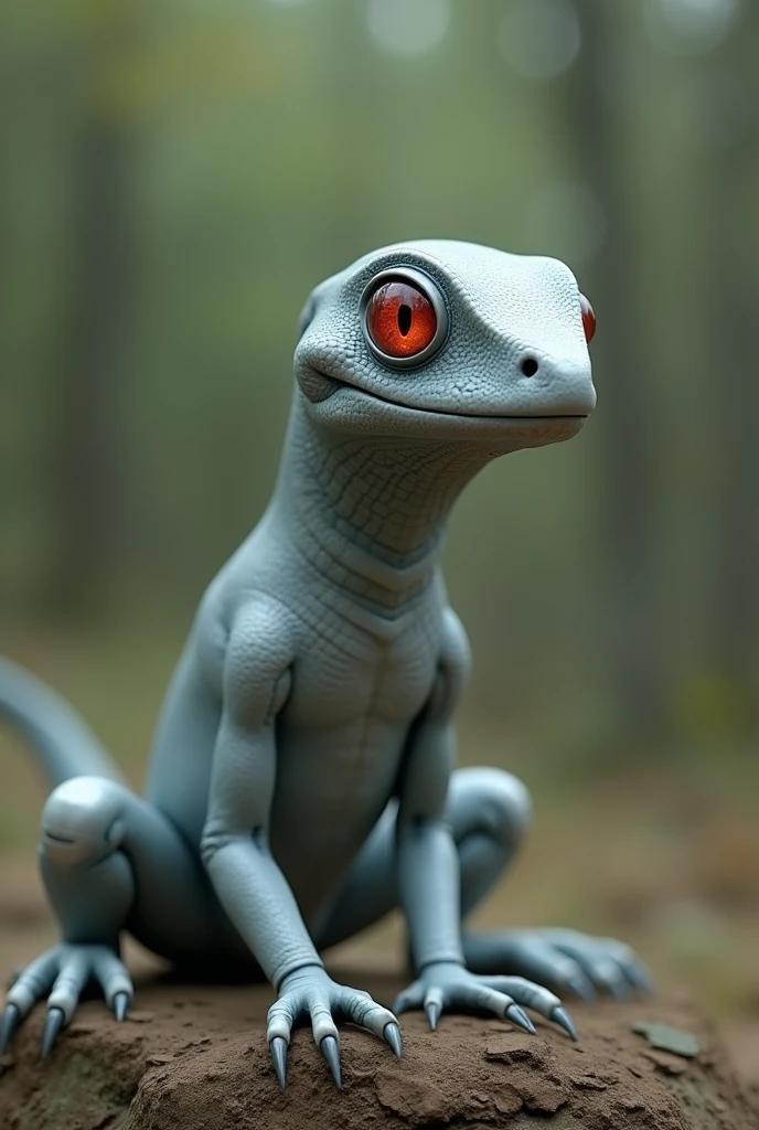 ai lizzard. in the nature, he is 30yrs old body.
no muscle, no tabs, just simple body. Having a simple sittuation. She is color gray and the eye is sky red.