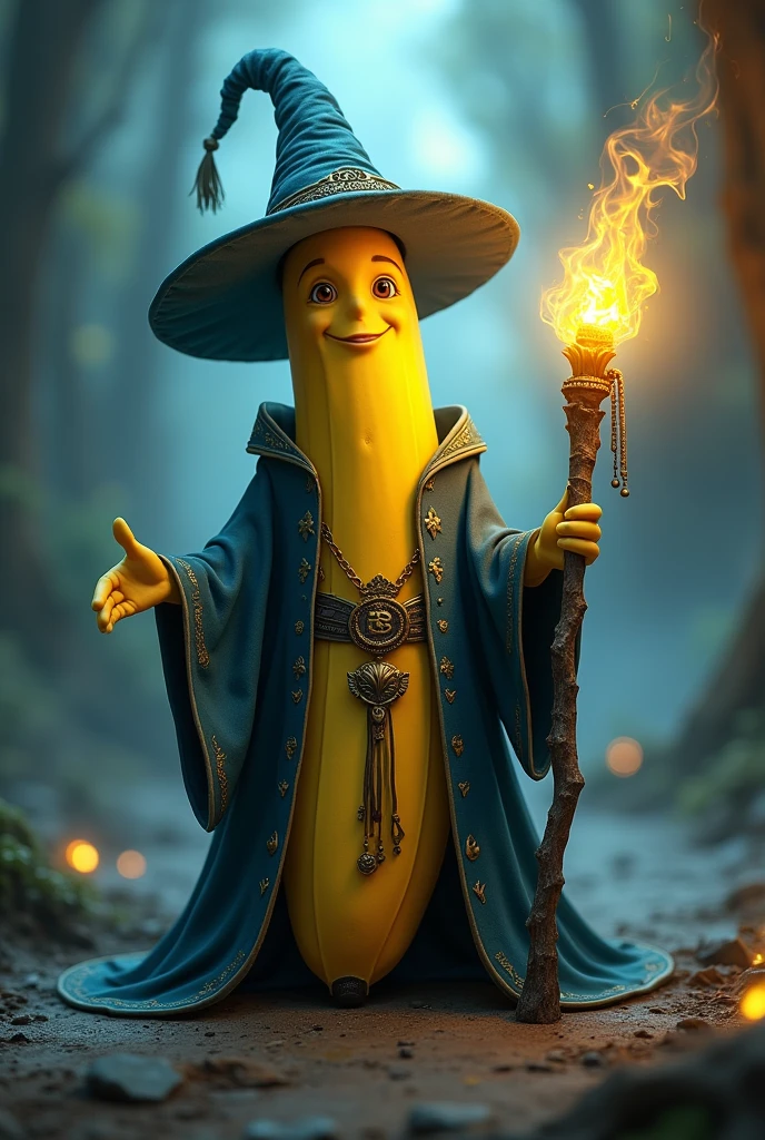 a wizard banana