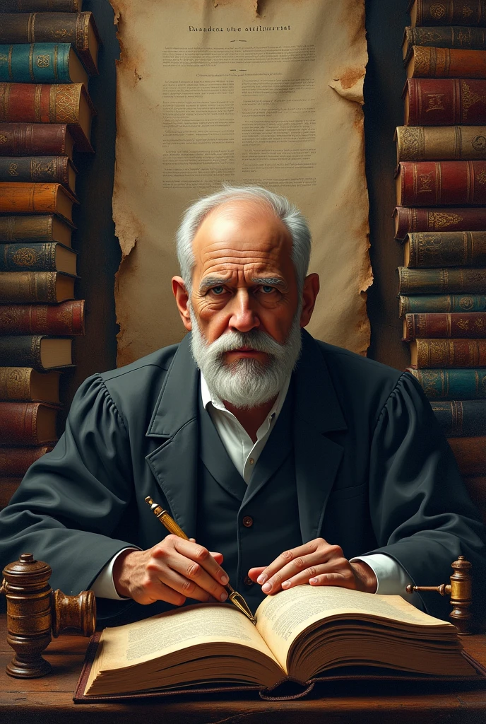 Create a book cover of legal interpretation techniques