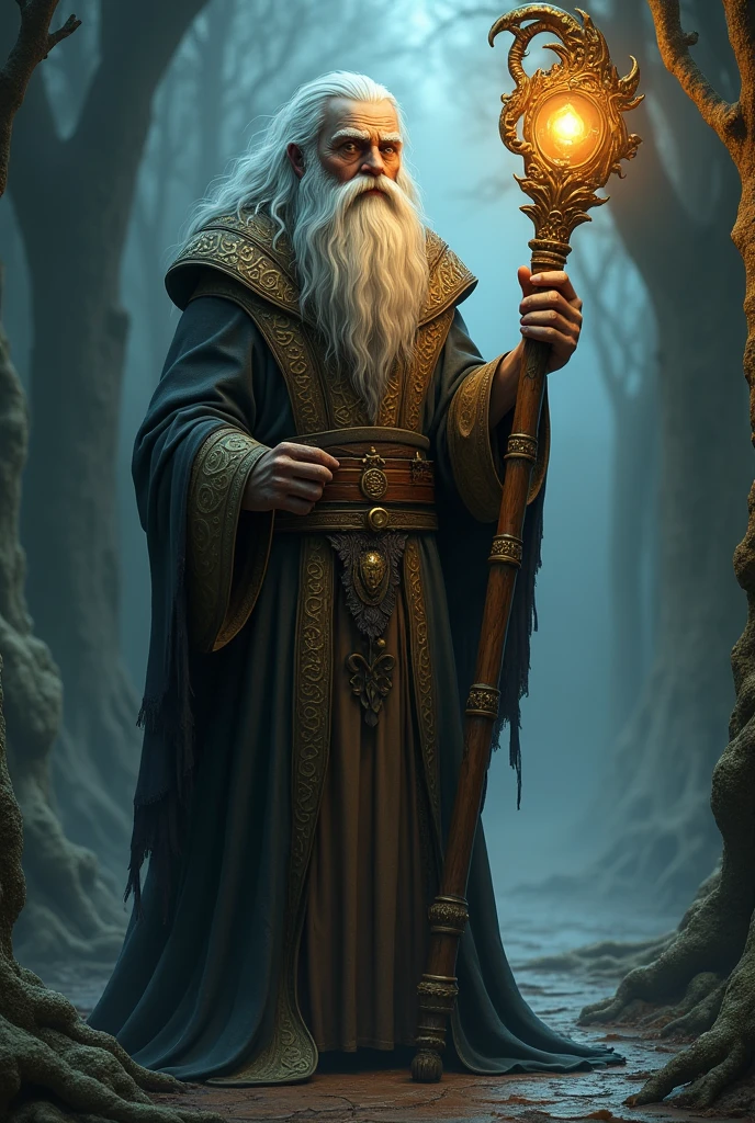 A wizard stick with a body
