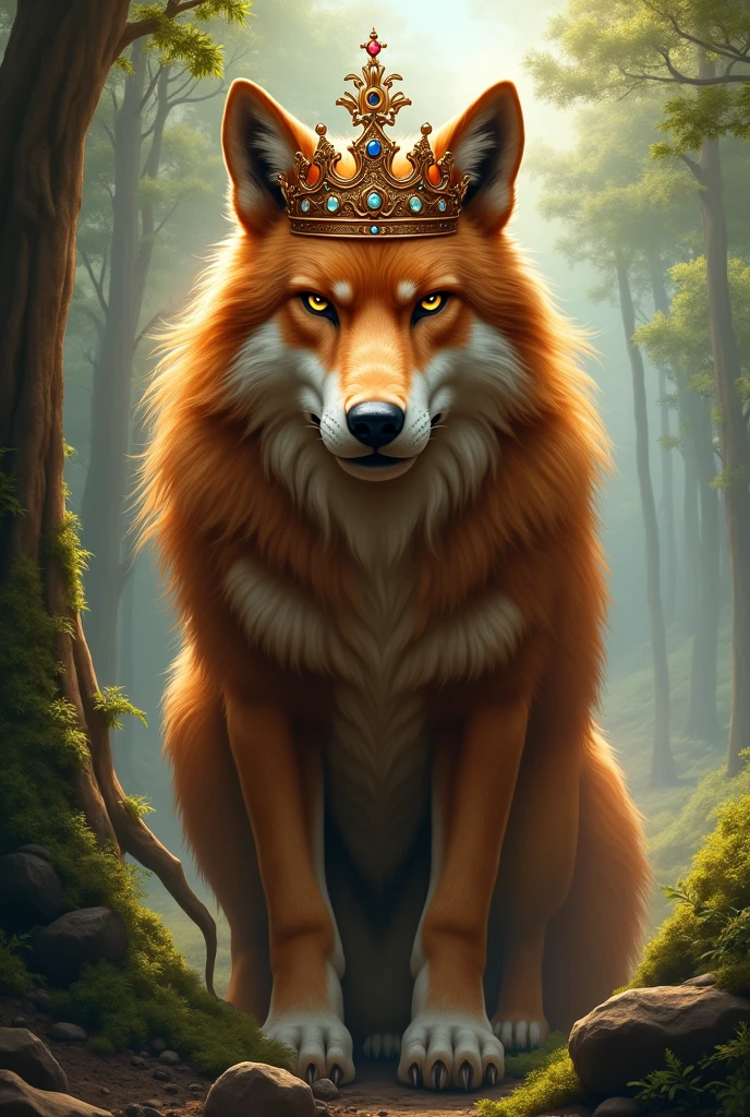 Maned wolf king crown