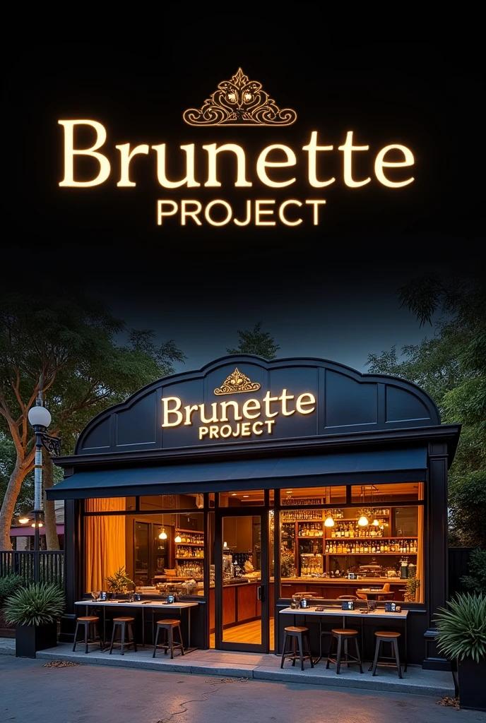 I need you to generate a template for me related to a restaurant and within the image put the title BUNETTE PROJECT and then the members: Cueto, Michel Vladimir Choque Gonzalez, Melina Nadine Lopez, Lucas Leonardo Russo, Thomas Lautaro Gerez, Roque Emanuel