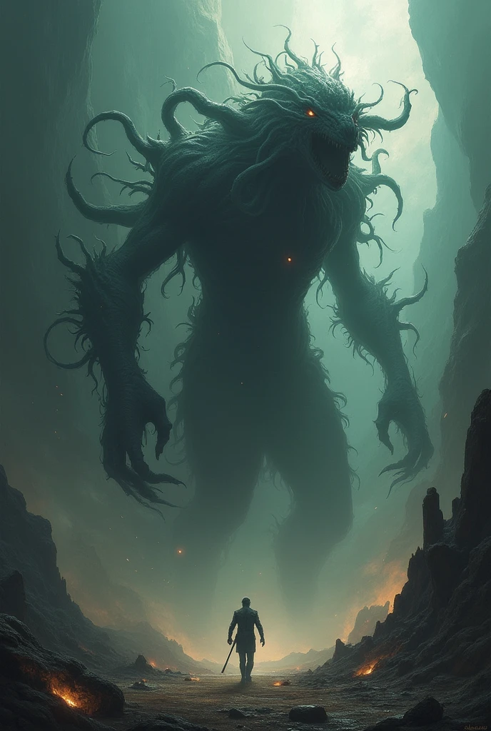 A monster that is scary on a cosmic level and impossible to look at.