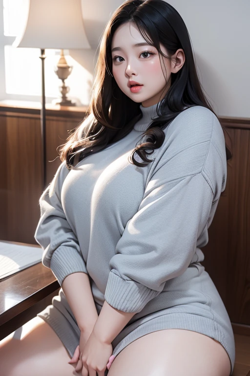 female、1 male、(european:1.2)、(blonde)、(Super beautiful)、(beautiful face:1.5)、30 year old womanl、gray blazer、(short skirt)、white shirt、large bedroom inside mansion (A single black man laying on his back, in-bed wearing shorts, in-center of composition) A diverse group of five young adult Americans, representing different ethnicities and characteristics, wearing yoga-pants and tank-tops, displays their unique beauty with perfect bodies, large breasts, wide thicc-hips, Among them, there are blonde young adult girls with auburn hair, emanating an air of natural elegance. Brown young adult girls with silky locks and a captivating sheen show off their exotic beauty. Also present are black young adult girls with stunning curly hair, highlighting their authenticity and cultural pride, (the women surround a singular BLACK MAN with short-hair, from all sides) (in a bed) the women kiss the singular Black Man, touch the singular Black man, masterpiece, high details, high quality, best quality.