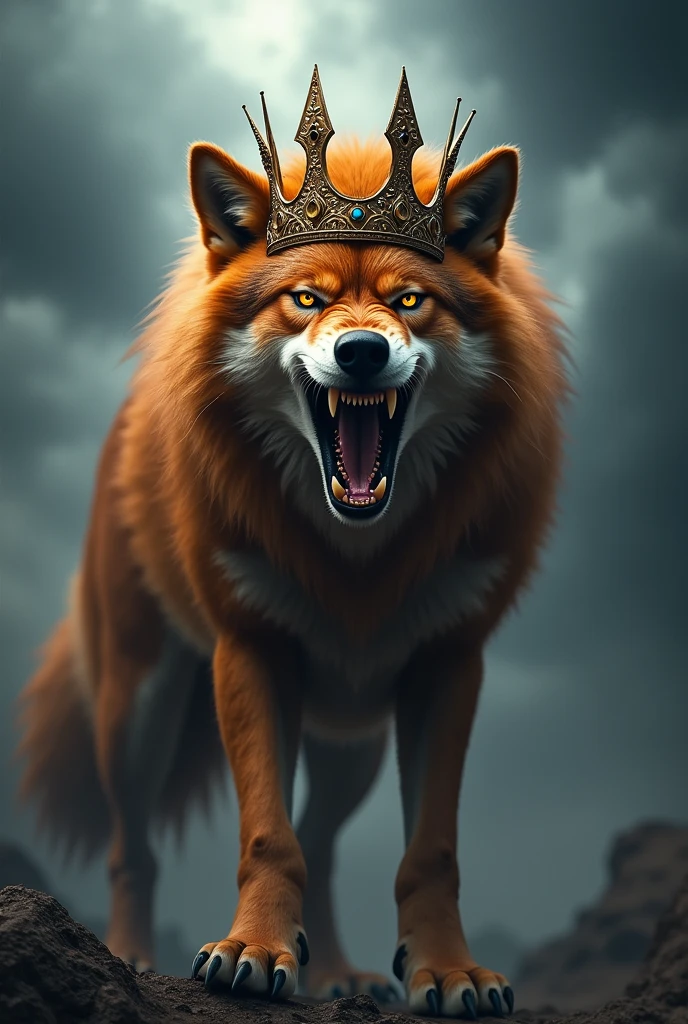 Maned wolf king crown rage