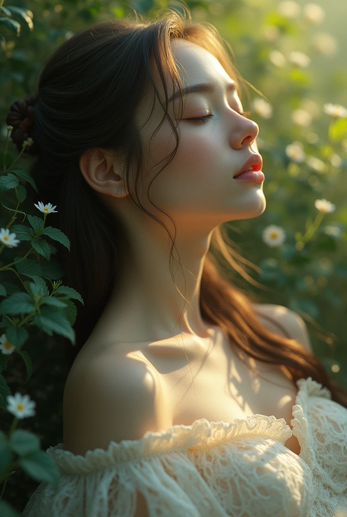 Beautiful girl is unconscious, 
