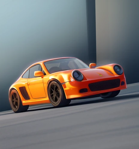 Porsche car, detailed, nice, randomly backround, light car color, day time, soft light, sharp, nice wheels,