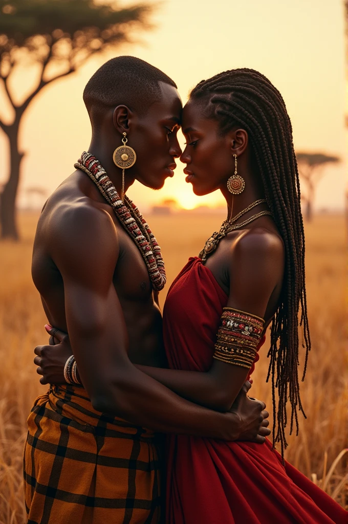 Show me a picture of a story "dramatic,forbidden love,forced marriage" dans la culture massai
