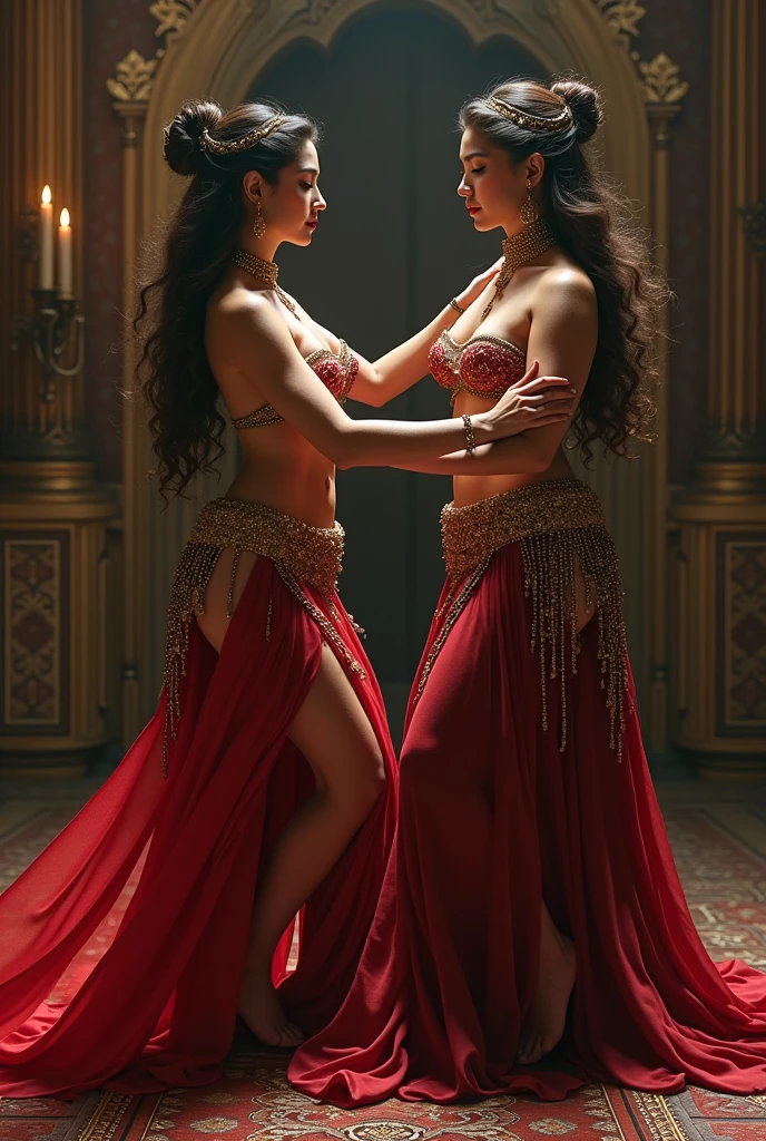 A belly dancer enslaved by another belly dancer