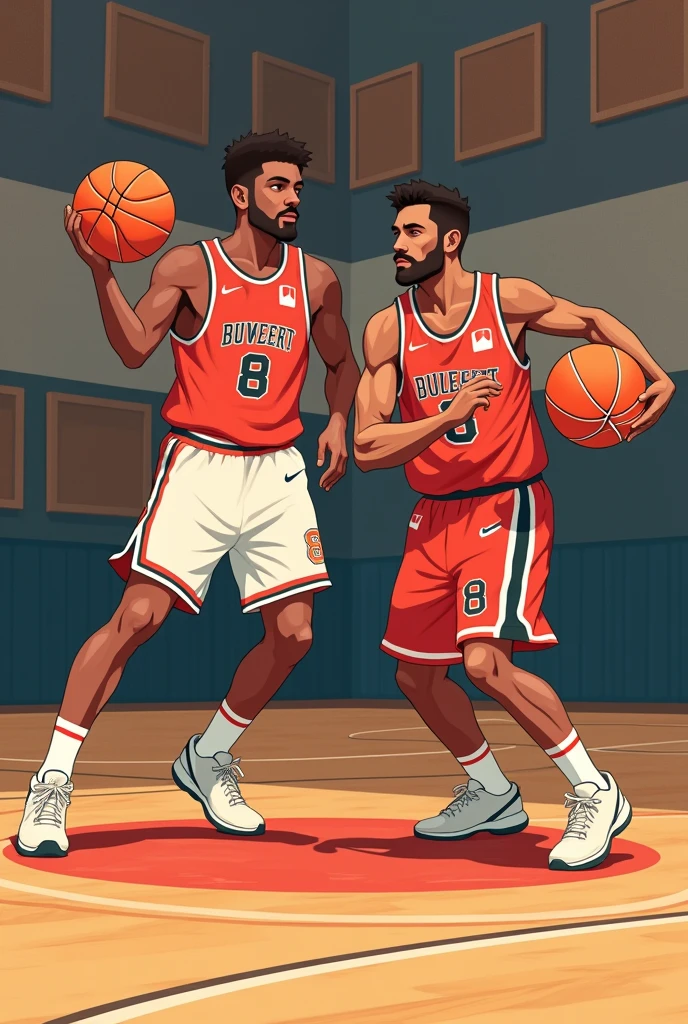 Créer une illustration d'un Design de la section hero d’un site vitrine. Le nom de l'entreprise c'est Basket Addict qui est basée au Canada, qui produit les meilleures vidéos d'entraînement au basketball. Transmet un sentiment de nostalgie, et rappeler les belles années du basket.
Le site vitrine dont l’objectif sera d'expliquer clairement ce que fait l'entreprise.un design frais et recherché. Le Hero doit obligatoirement comporter une navigation, un titre, un sous-titre ou un petit paragraphe de texte, un bouton d’appel à l’action (CTA), et un visuel.