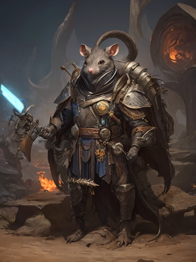 rat warrior, scientist, science fiction, character concept