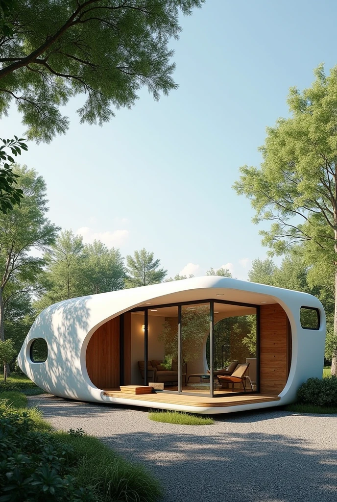 Plan for a one-story mackerel for 2 people