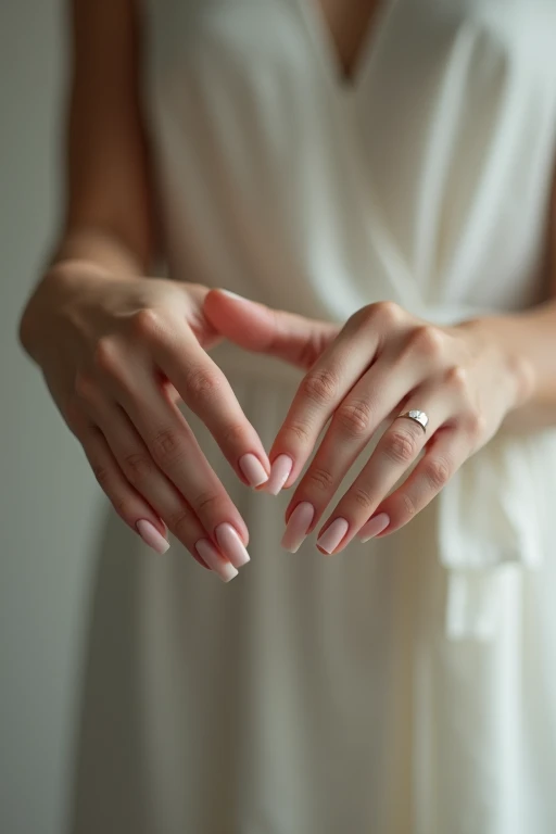 Beautiful hands、nail、Back of hand、Point your index finger