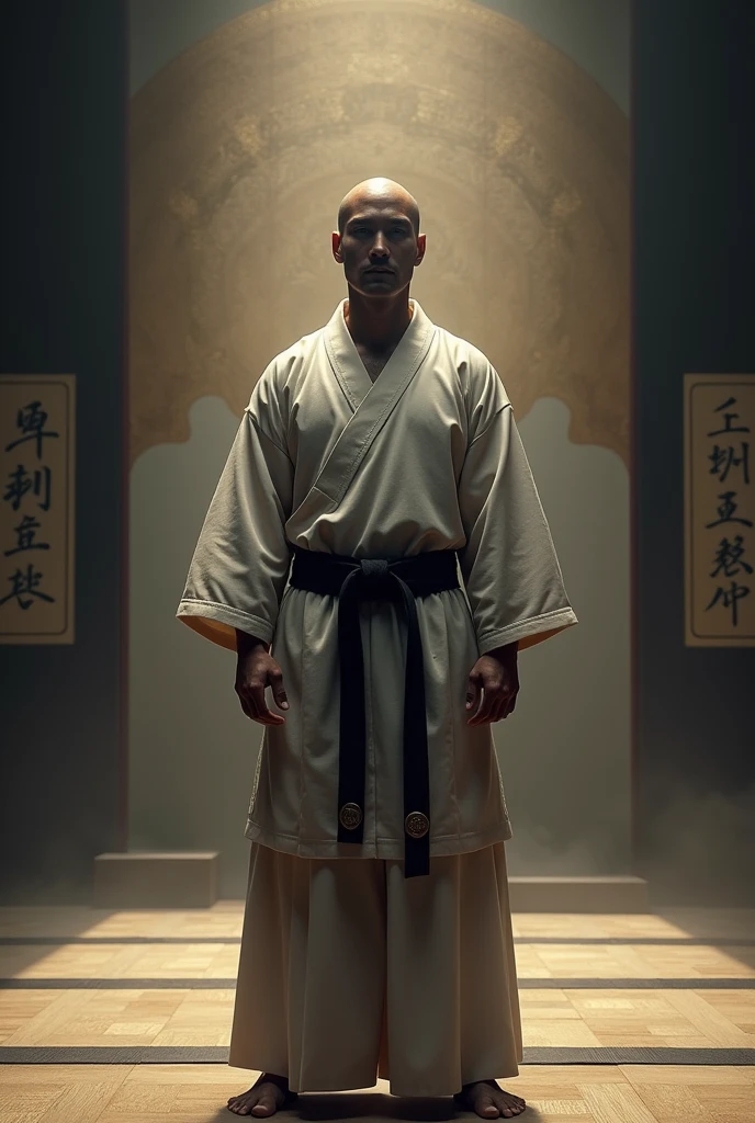 Create an image symbolizing respect in martial arts