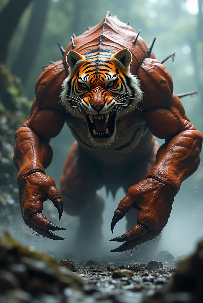 Fierce fusion of a tiger and a lobster 