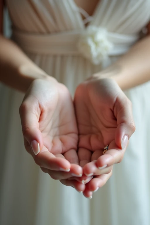 Beautiful hands、nail、Back of hand、Spread your hands