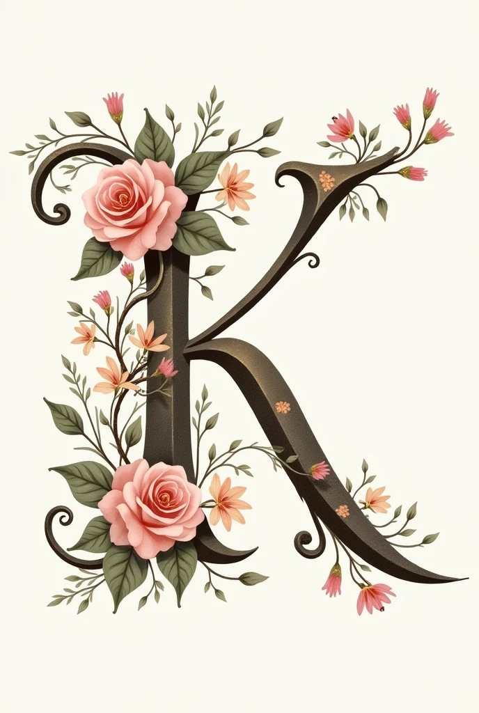 Letter name keidy with decorations