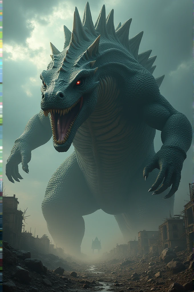 Create the image of a kaiju
