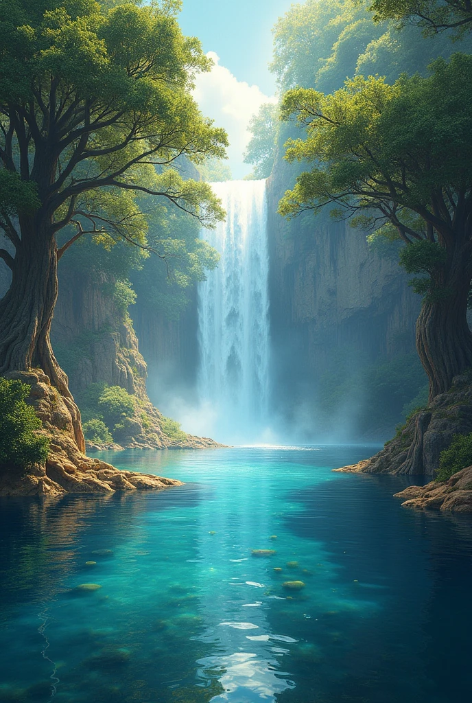 1 And he showed me a pure river of water of life, clear as crystal, que procedia do trono de Deus e do Cordeiro.
2 In the middle of your square, and on either side of the river, was the tree of life, that produces twelve fruits, Bearing its fruit from month to month; and the leaves of the tree are for the health of the nations.
