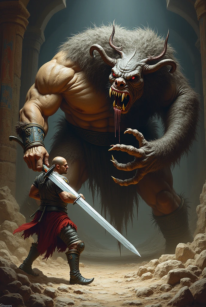 beowulf fighting grendel