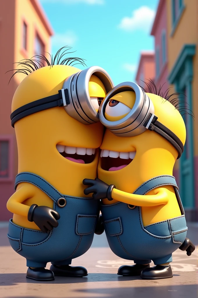 Minion the kiss