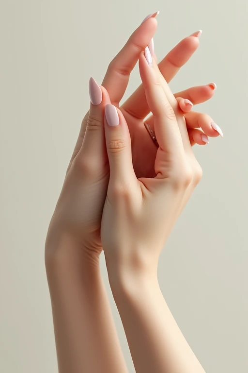Beautiful hands、nail、Back of hand、Holding hands