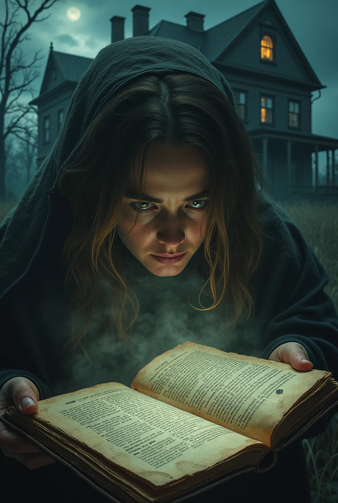 (Best Quality)), ((masterpiece)), (detailed), They find an old diary that reveals the history of the house and the horrible events that occurred there..