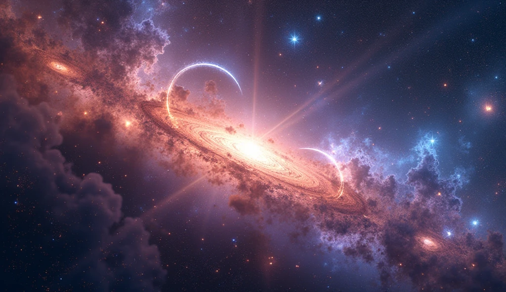 universe full of colorful galaxies