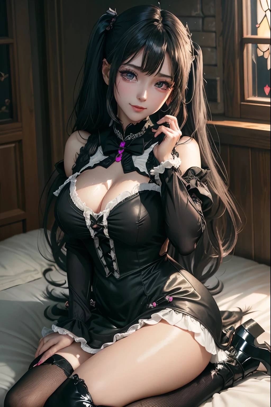 ハードなDark Gothicメイク、Black dark eyeshadow、sad、Good skin radiance、Dark Gothicメイク、Dark smile、palace、The beauty of fragrance、24-years-old、facial expressions during masturbation、Extremely fair skin、Expressions of intense sexual pleasure、Playing the synthesizer、Synthesizer shines、A synthesizer instrument is nearby、Working with synthesizers、Embarrassed look、Dark Gothic、Highest quality、Drunk face、Purple maid outfit、mysterious、noble、Loving smile、Twin tail hair、Right eye is blue、Left eye is red、Super tempting pose、Platform heel shoes、Heavy makeup、Gothic Clothing、Silver Hair、Long Hair Straight Hair、Cute Gothic Dresses、Beautiful Face、Elegant face、Attractive face、Stained glassの背景、Chest glistening with sweat、The room is dark、goth long dress、Bell Sleeves、Wizard Sleeve、Decadent look、Sexually excited expression、Wet shiny thigh water、Thighs that are wet and shiny with oil、Background of a room full of roses、Sad look、Rose Maiden、The embroidery is pink、The dress has pink embroidery.、Thigh-high socks、Knee-high socks、Gentle expression、Dark black eyeshadow、Stained glassとバラの背景、Thighs are a little thin、Female Duo、Female couple、dark church background、Stained glass、Black metal world、Dark Castle、Dark Room、Slender body、gothic long dress、Victorian dress、Small breasts、The bed is covered with roses、Her thighs are shining with sweat、My body is wet and shiny、There is a lot of glitter on the thighs、I am sweating、My thighs are sticky with sweat.、My thighs are glistening with sweat、My whole body is sweaty and shiny、I sweated a lot.、My thighs are sweaty、My wet thighs are glistening with sweat.、There is a lot of sweat shining all over my body、Slender body、Sit on the bed、Beautiful legs、Outstretched legs、Hands on the bed、Super beautiful straight hair、Straight hair to the ends、Straight Perm Hair、Show off your glamorous thighs、Ass on the bed、Sitting with legs wide apart、Thighs are a little glamorous、Small breasts、Panting expression、facial expressions during masturbation、Extremely fair skin、