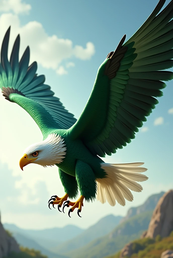 name peniel eagle green with white 
