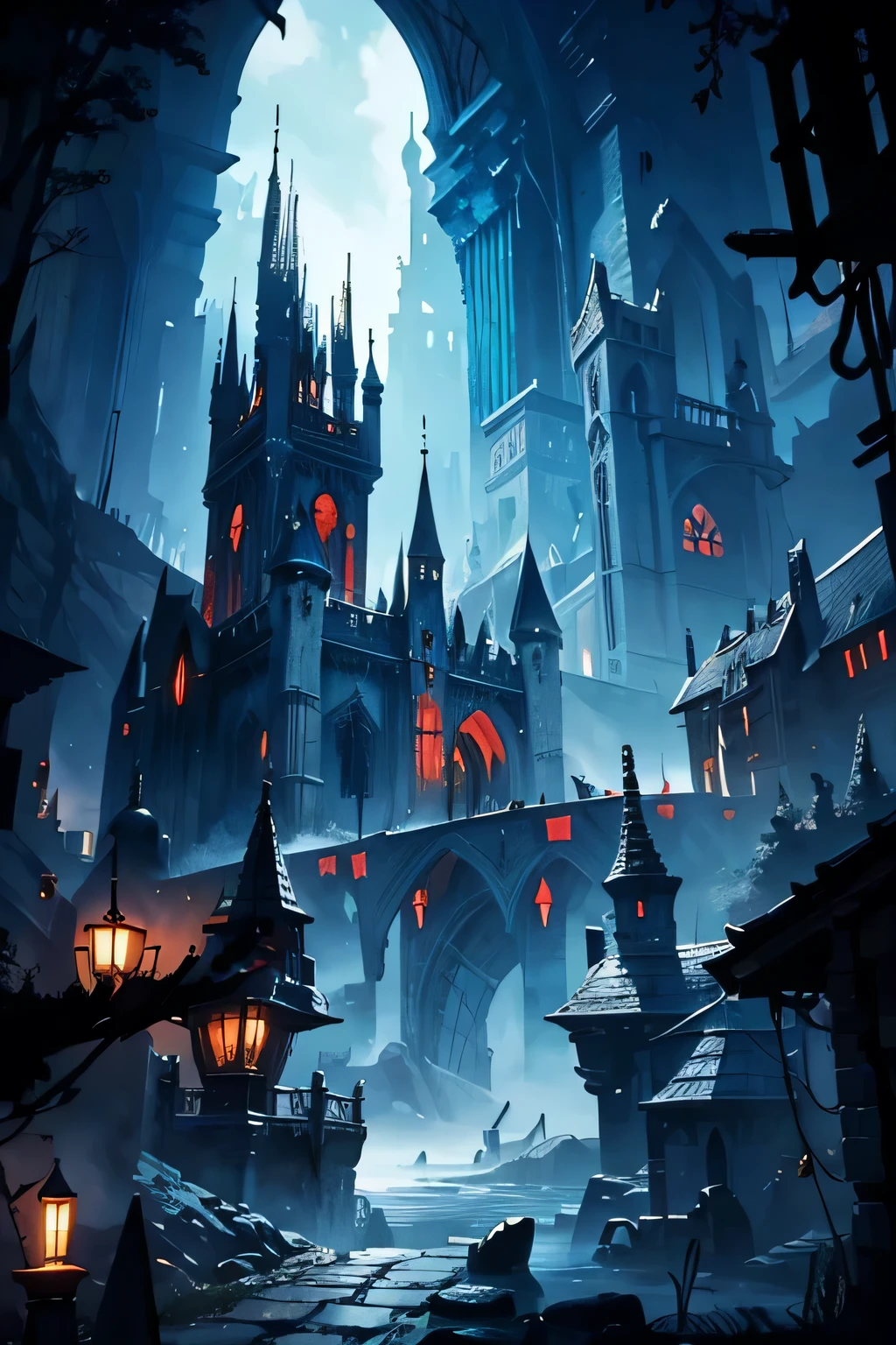 Dark fantasy medieval kingdom