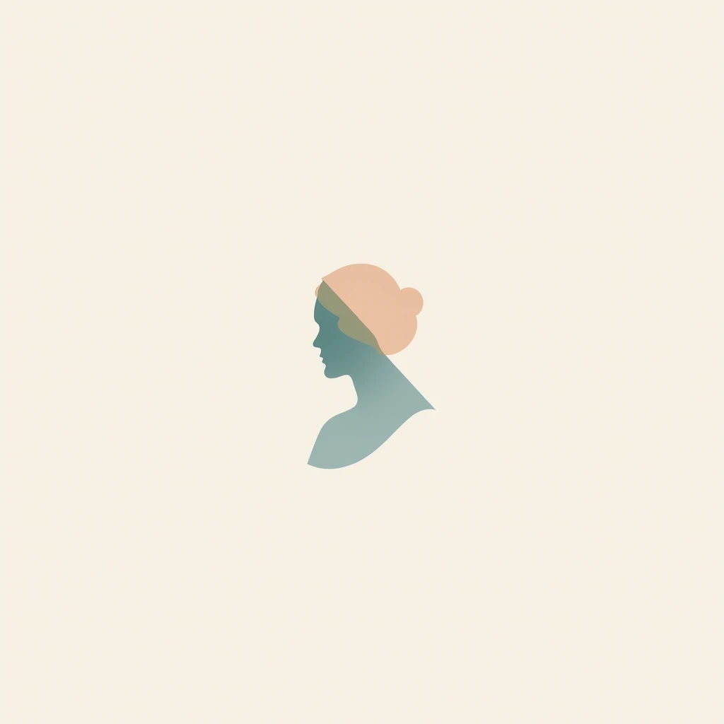 a minimalist logo for a female psychologist, simple geometric shapes, soft pastel colors, feminine, elegant, clean, sophisticated, abstract, minimalist, pastel, clean lines, simple shapes, modern, stylish, professional